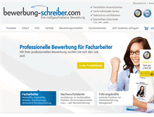 Tablet Screenshot of bewerbung-schreiber.com